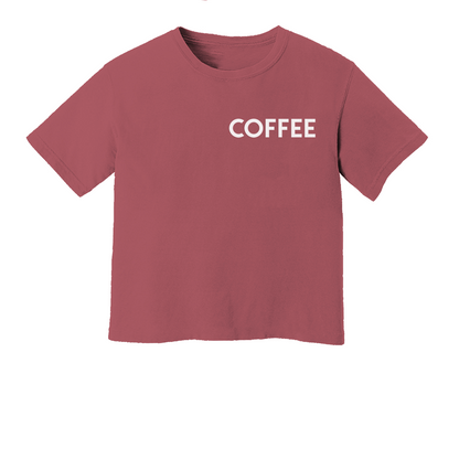 Coffee Washed Crop Tee