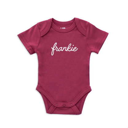 Frankie Cursive Onesie