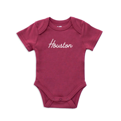 Houston Cursive Onesie