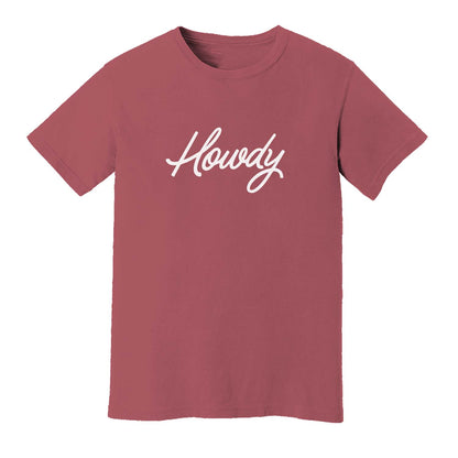 Howdy Cursive Washed Tee