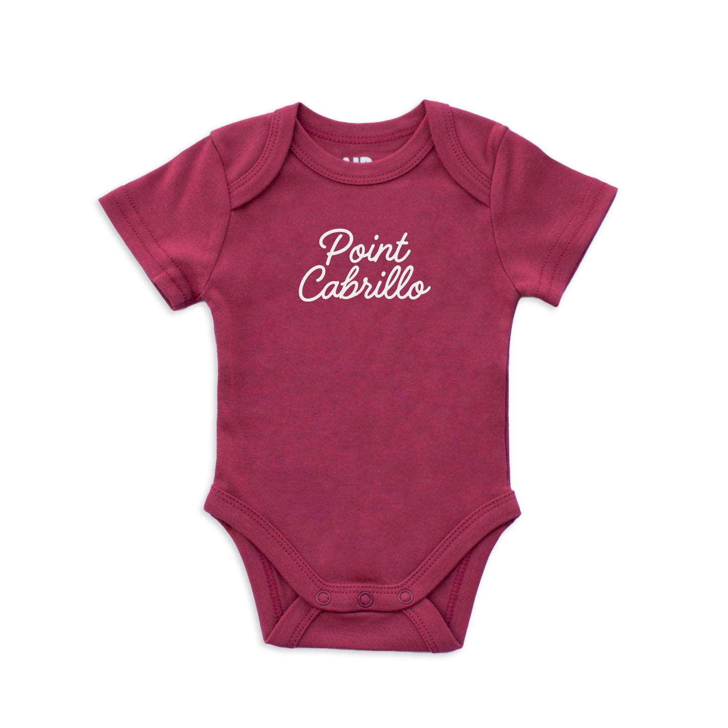 Point Cabrillo Cursive Onesie