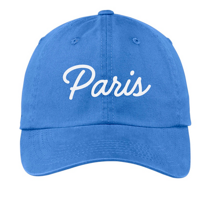 Paris Cursive Baseball Cap