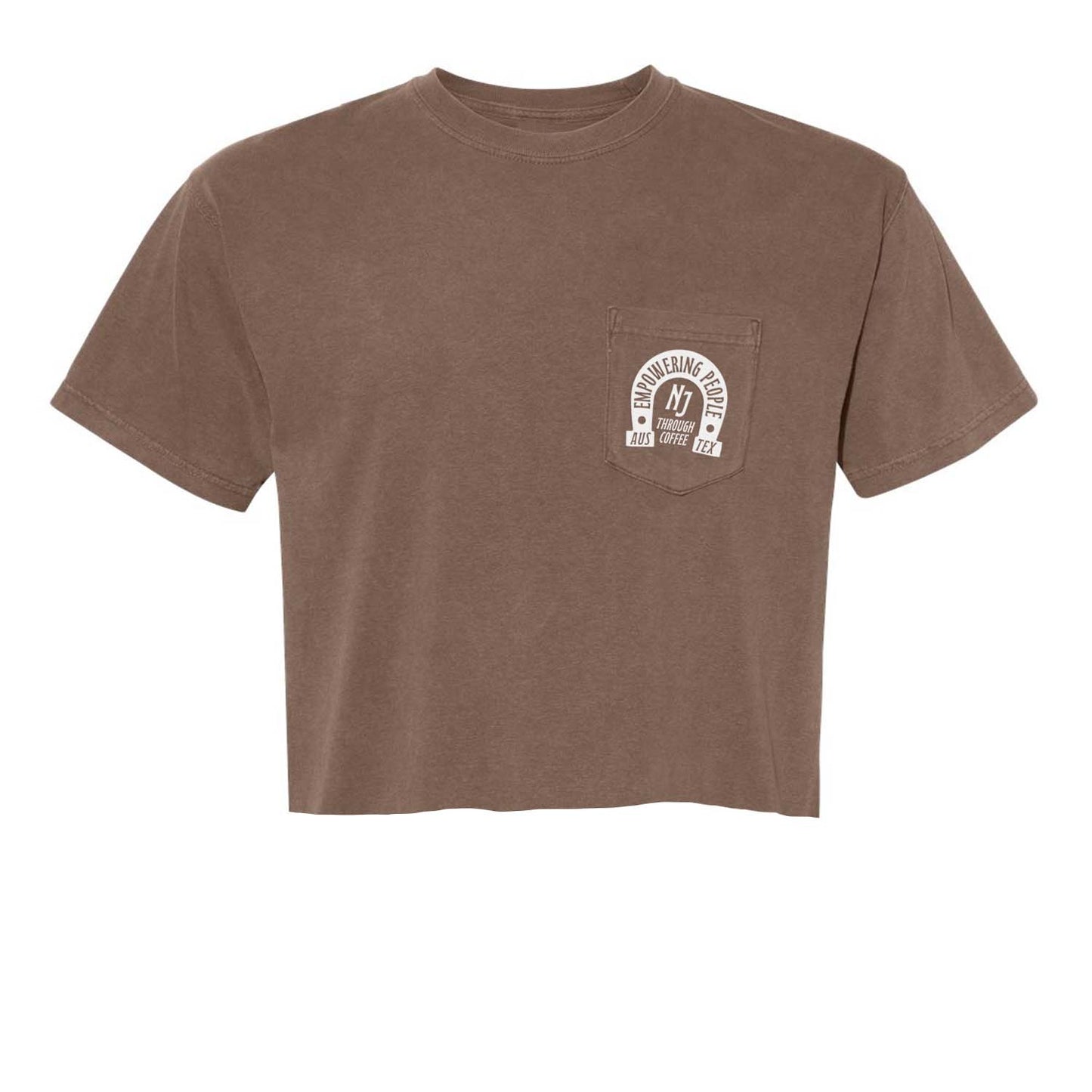 Empowering People Through Coffee Crop Pocket Tee