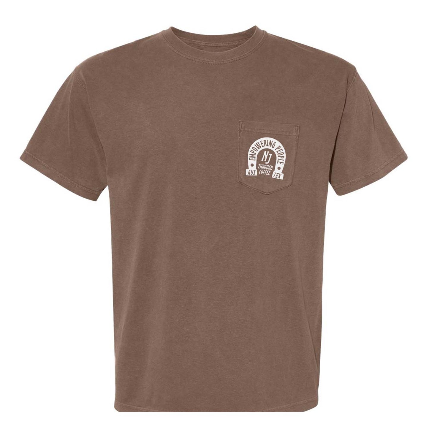 Empowering People Through Coffee Pocket Tee