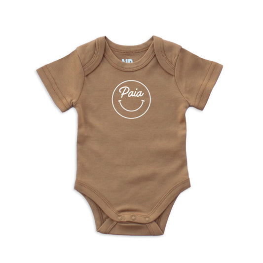 Paia Cursive Smile Onesie