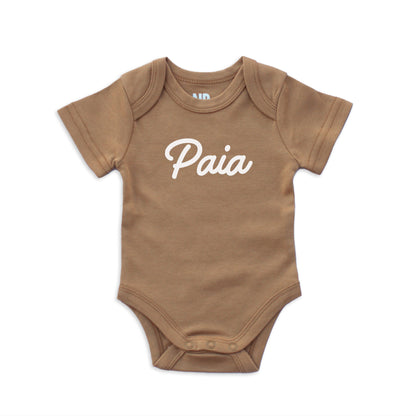 Paia Cursive Onesie