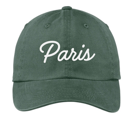 Paris Cursive Baseball Cap