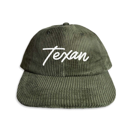 Texan Cursive Corduroy Cap