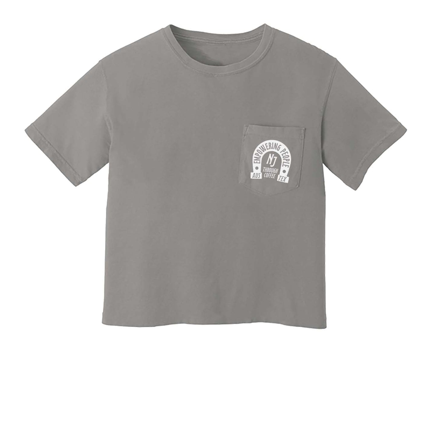 Empowering People Through Coffee Crop Pocket Tee