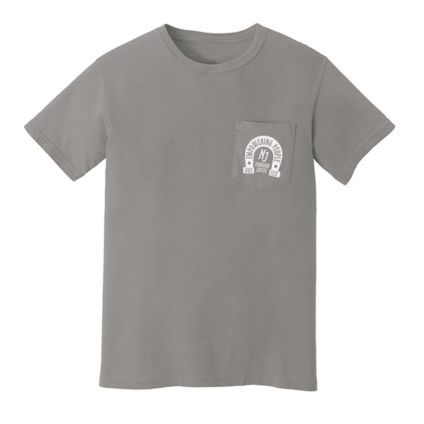 Empowering People Through Coffee Pocket Tee