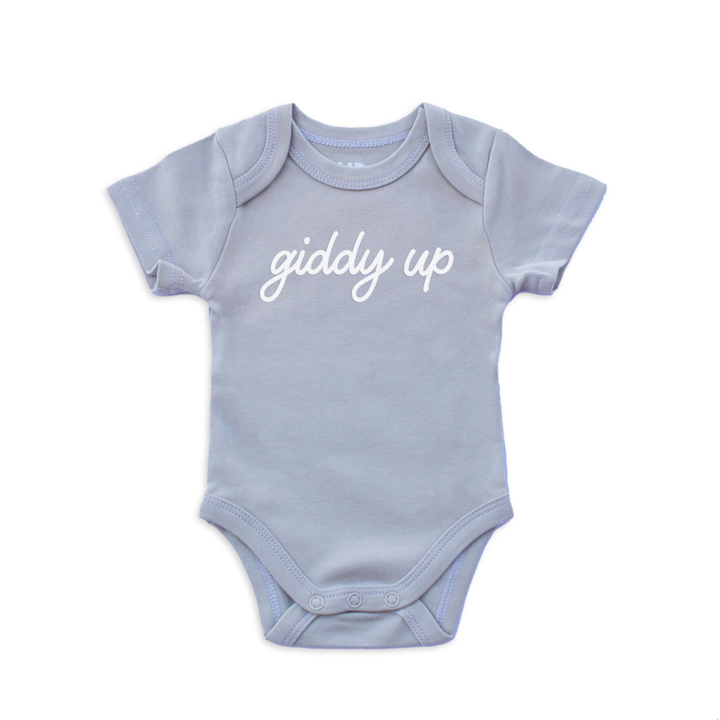 Giddy Up Cursive Onesie