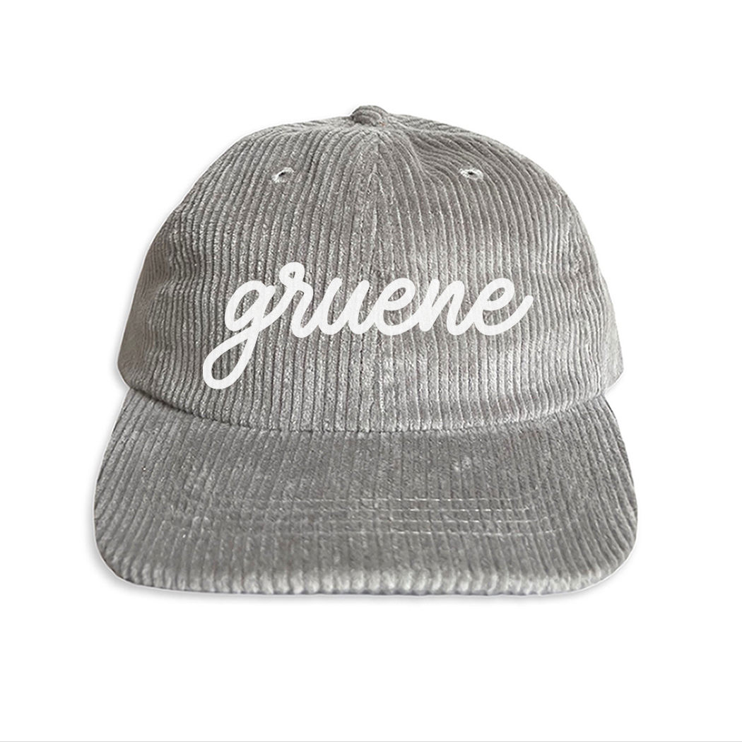 Gruene Cursive Corduroy Cap