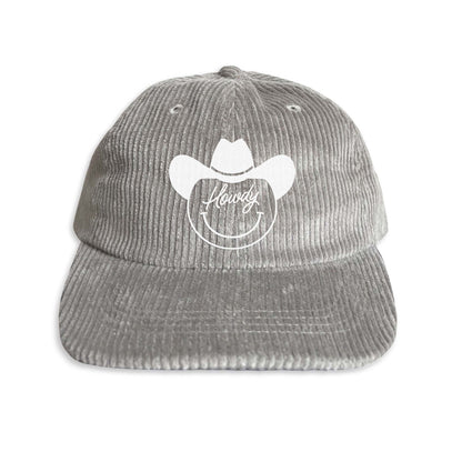 Howdy Cursive Cowboy Corduroy Cap