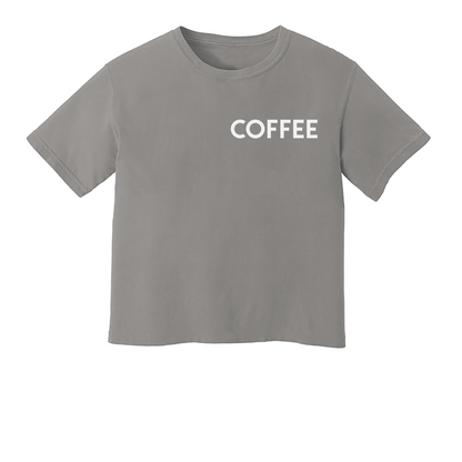 Coffee Washed Crop Tee