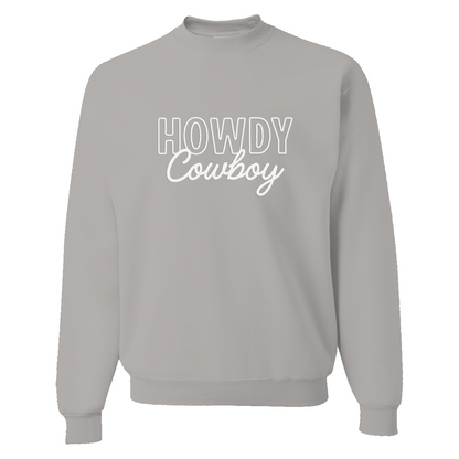 Howdy Cowboy Stacked Classic Sweatshirt