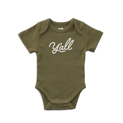 Y'all Cursive Onesie