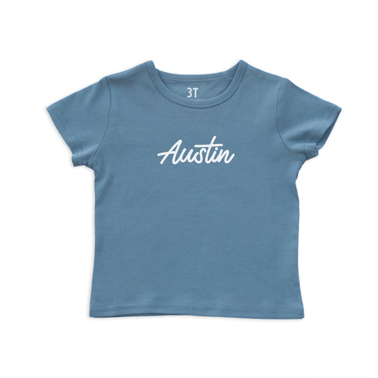 Austin Cursive Kids Tee