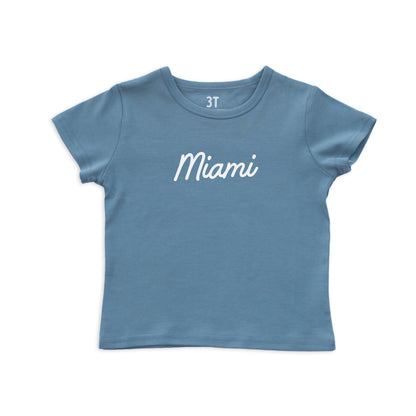 Miami Cursive Kids Tee