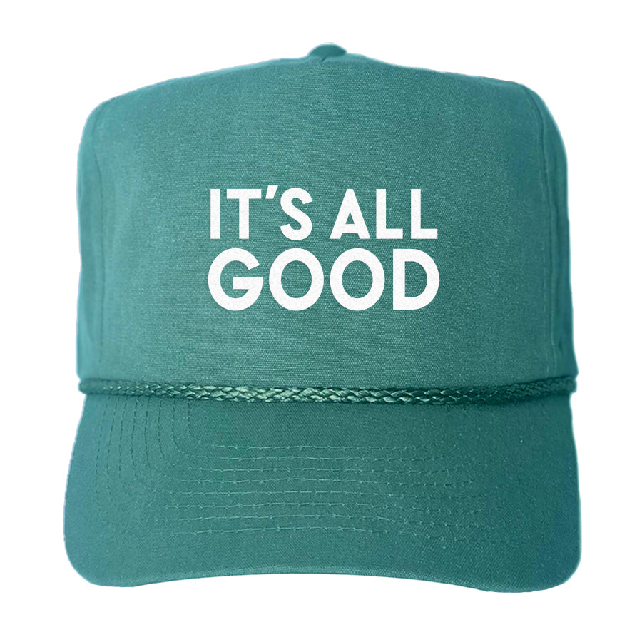 It's All Good Canvas Trucker