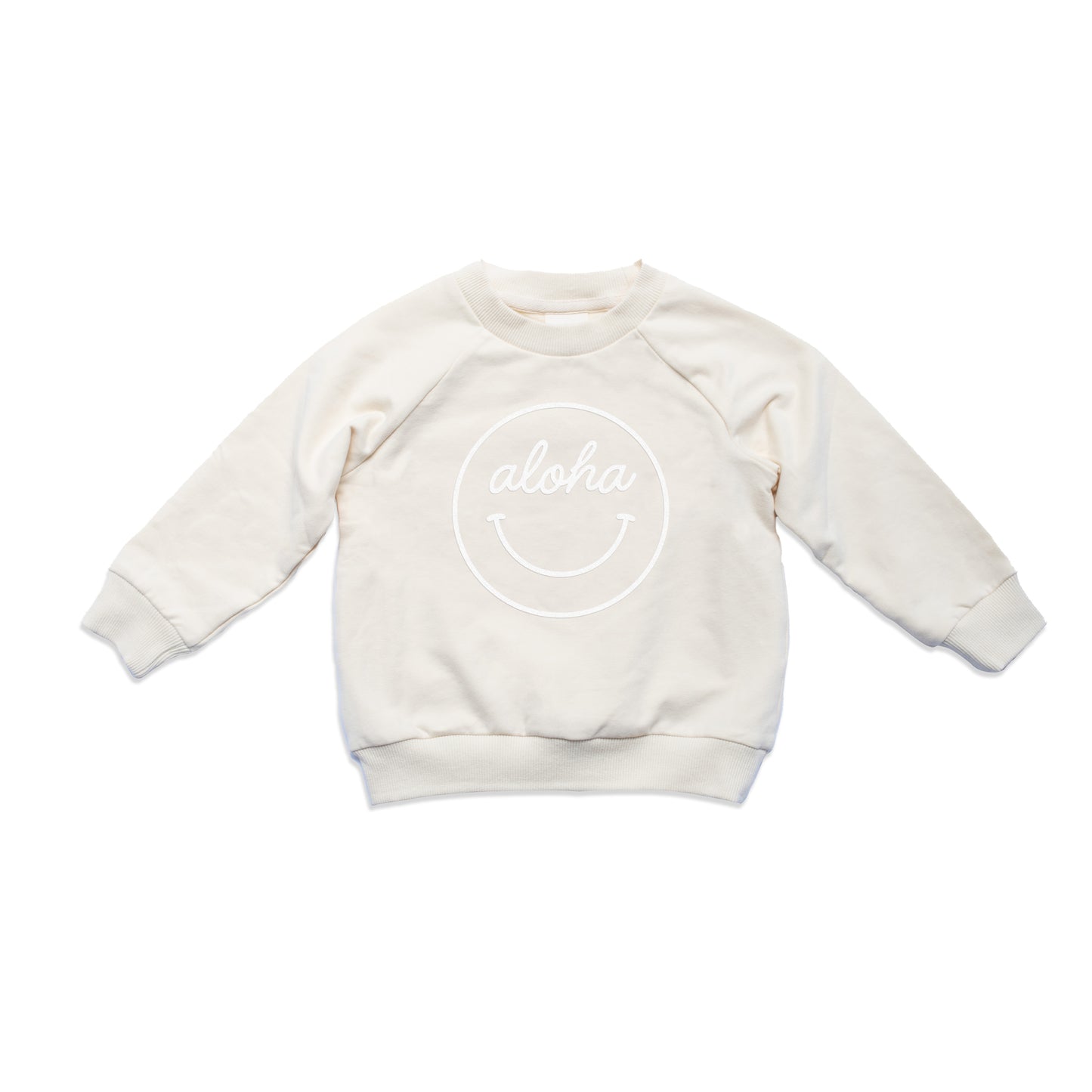 Aloha Cursive Smile Outline Kids Sweatshirt