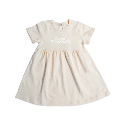 Austin Cursive Kids Dress