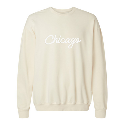 Chicago Cursive Washed Sweatshirt