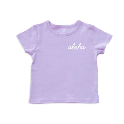 Aloha Cursive Kids Tee