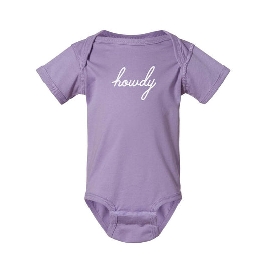 Howdy Mini Onesie - Purple