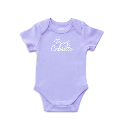 Point Cabrillo Cursive Onesie