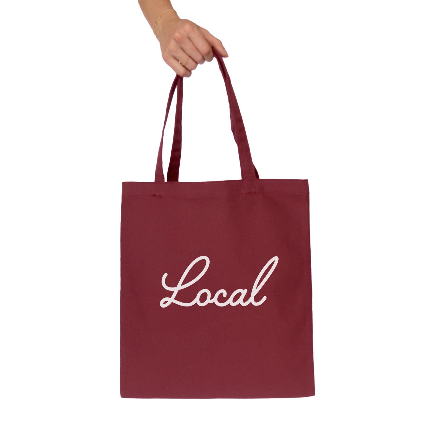 Local Cursive Tote Bag