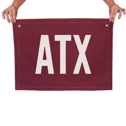 ATX Large Canvas Flag