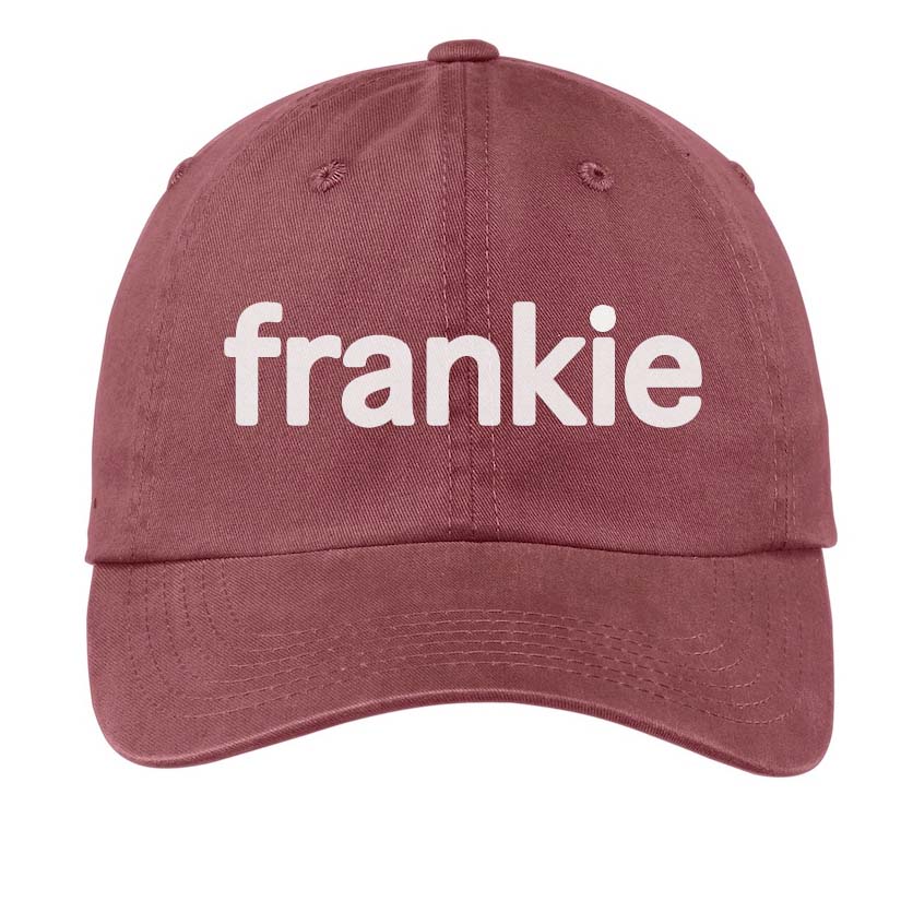 Custom Lowercase Baseball Cap Frankie Jean