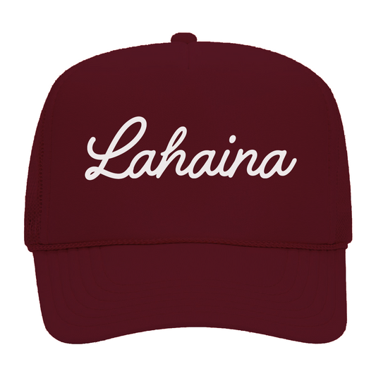 Lahaina Cursive Foam Snapback