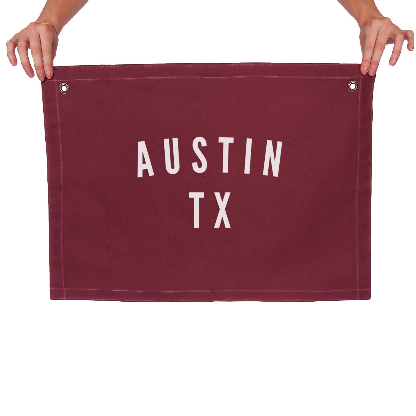 Austin TX Large Canvas Flag