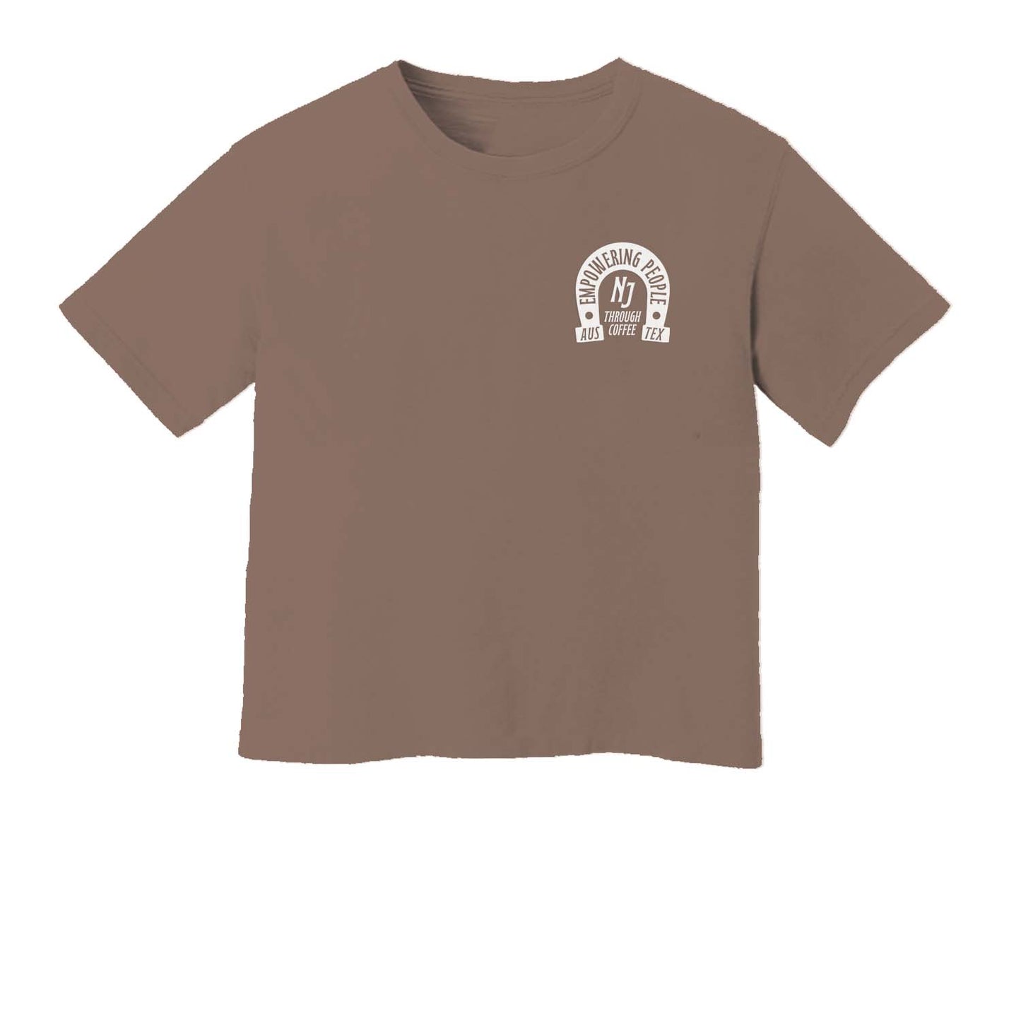 Empowering People Through Coffee Washed Crop Tee