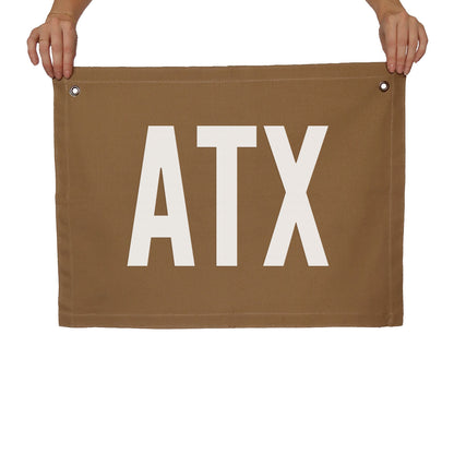 ATX Large Canvas Flag