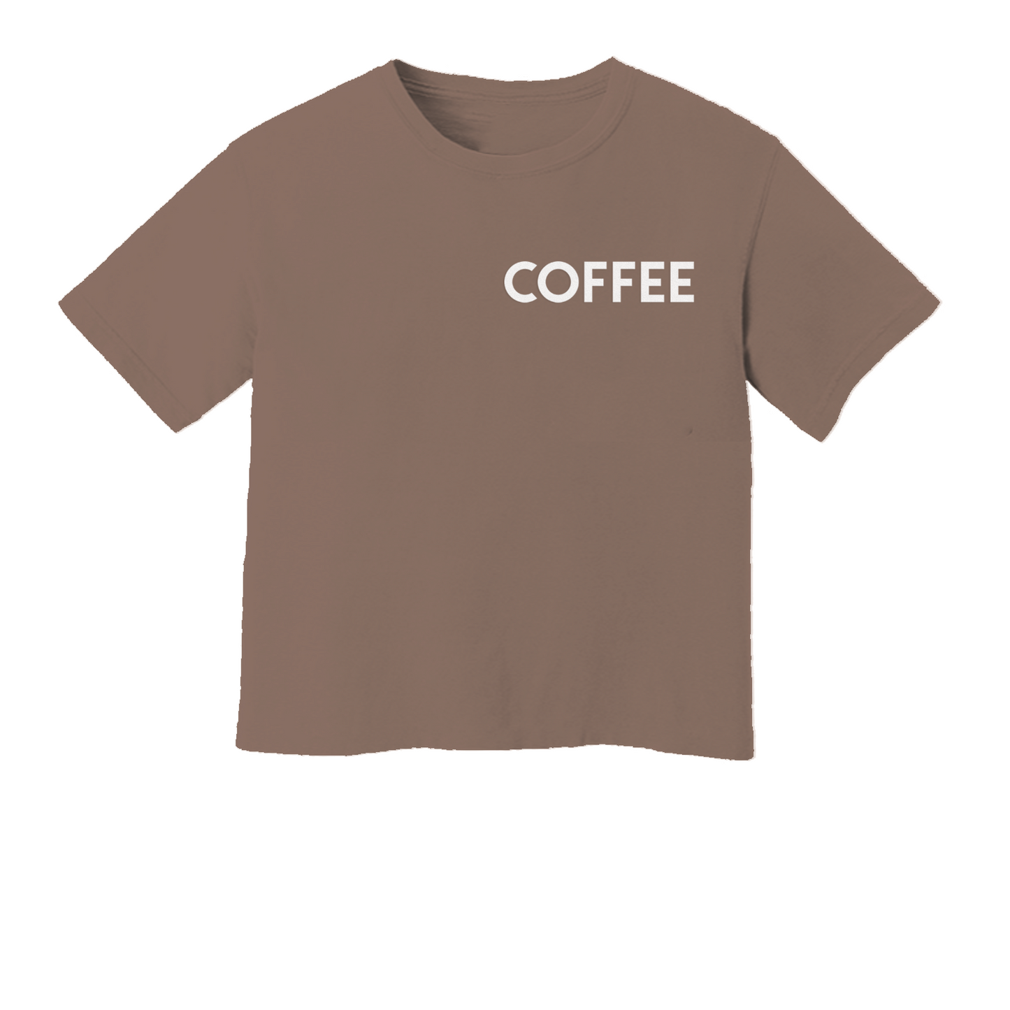 Coffee Washed Crop Tee