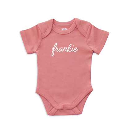 Frankie Cursive Onesie