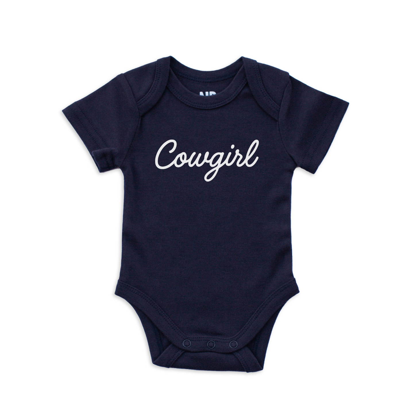 Cowgirl Cursive Onesie