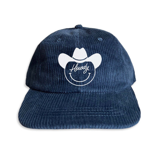 Howdy Cursive Cowboy Corduroy Cap