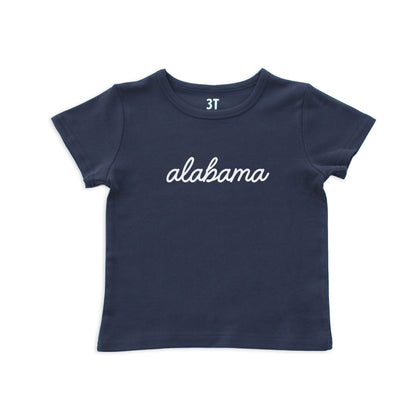 Alabama Cursive Kids Tee