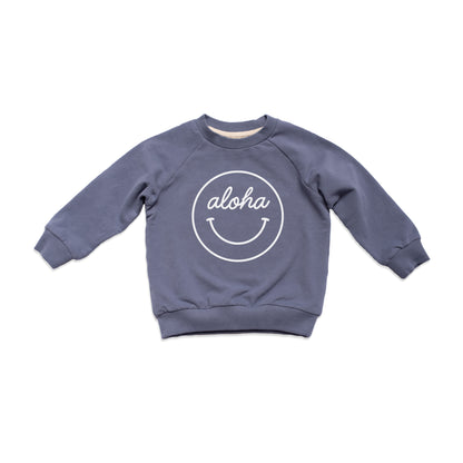 Aloha Cursive Smile Outline Kids Sweatshirt