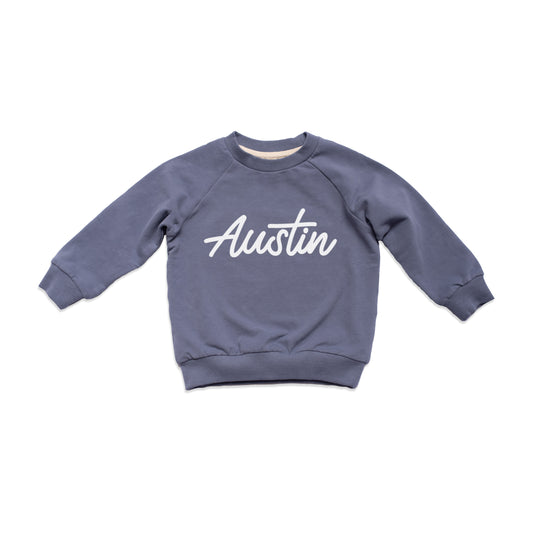 Austin Cursive Kids Sweatshirt