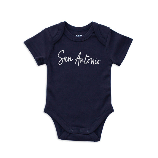 San Antonio Cursive Onesie