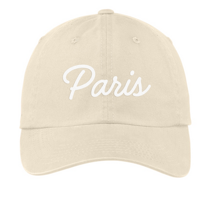 Paris Cursive Baseball Cap