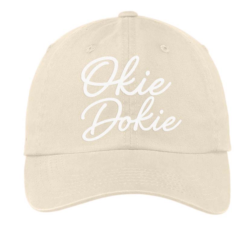 Okie Dokie Cursive Baseball Cap