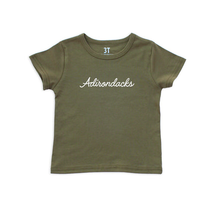 Adirondacks Cursive Kids Tee