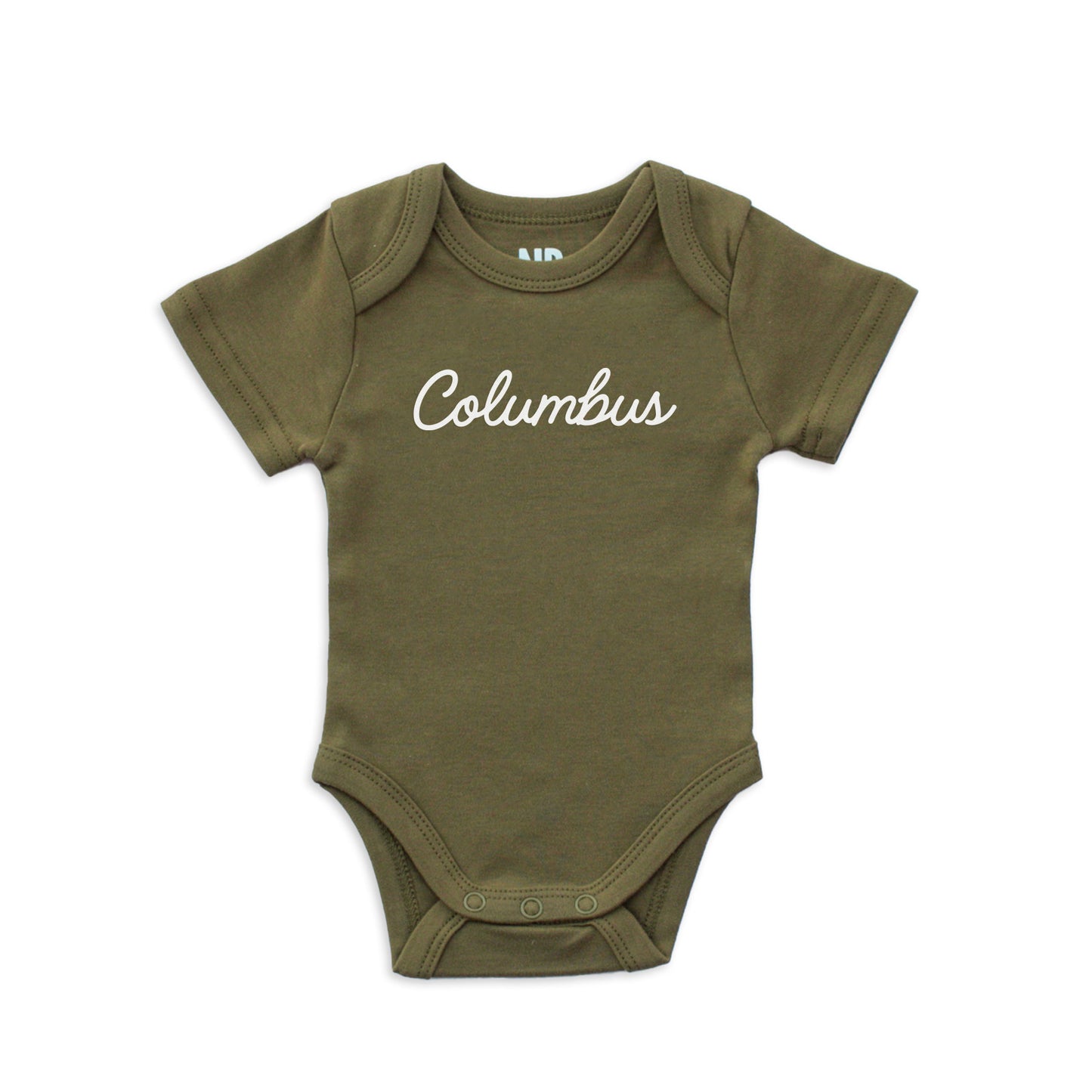 Columbus Cursive Onesie