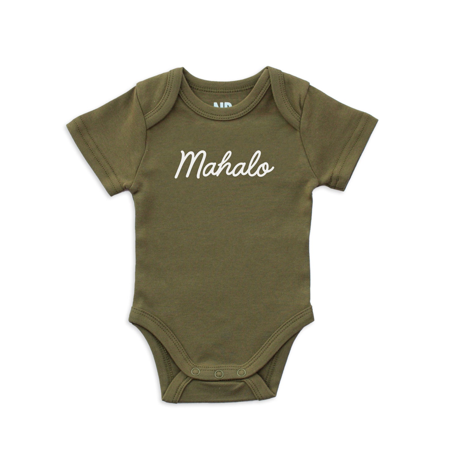 Mahalo Cursive Onesie