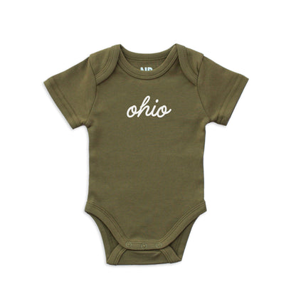 Ohio Cursive Onesie